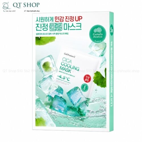 Cell Fusion C - Mask Lạnh Rau má - Xanh Lá - 5 miếng