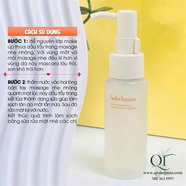 SULWHASOO - Mini Dầu Tẩy Trang Cleansing Oil - 50 ml - EXP 20280512