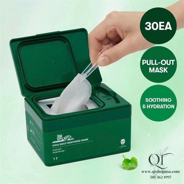 be15ebdd219046cea23e970fdcf9905a Mask VT Rau Má Cica Daily - Hộp 30 miếng