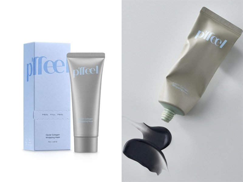Mask Peel PFFEEL - Caviar Collagen Wrapping Mask EXP 26022028- 70g - Trắng da