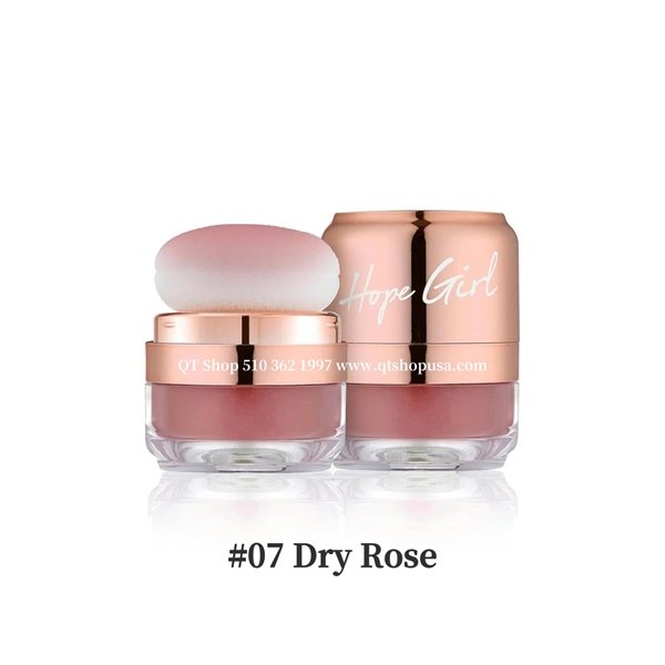 Phấn Má Hồng 3D Powder Blusher Hope Girl 5g - Màu #07 Dry Rose - EXP 20271110