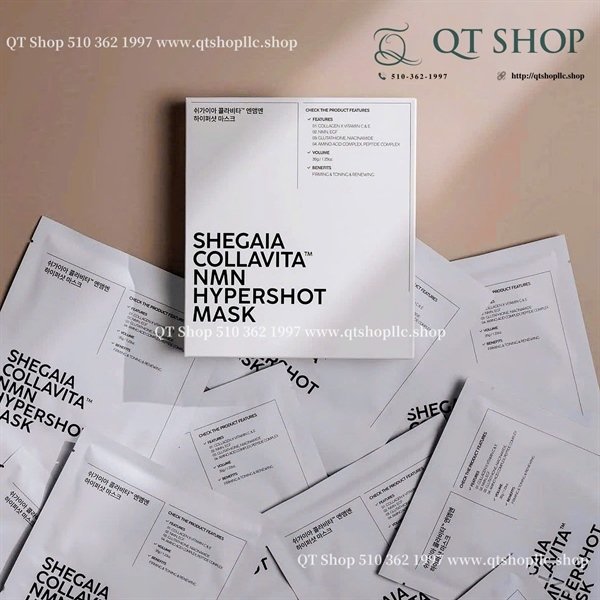 SHEGAIA - Mặt Nạ Collavita NMN Hypershot Mask - 5ea