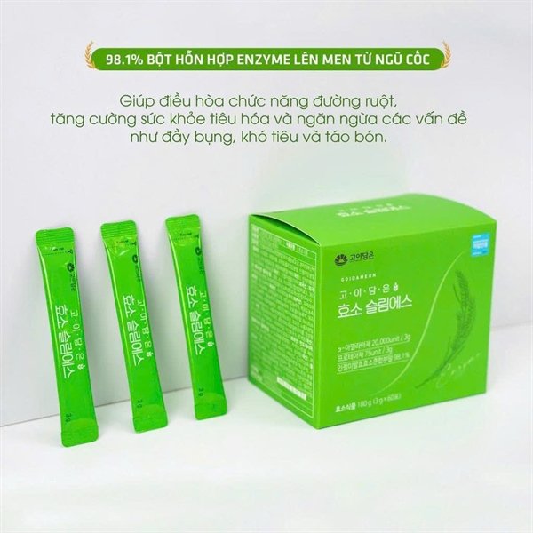 Bột Men Enzyme Giảm Cân Goidameun - 60 gói - EXP 202707