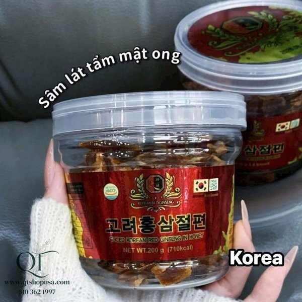 Hồng sâm lát tẩm mật ong Hàn Quốc 200g - EXP 202811