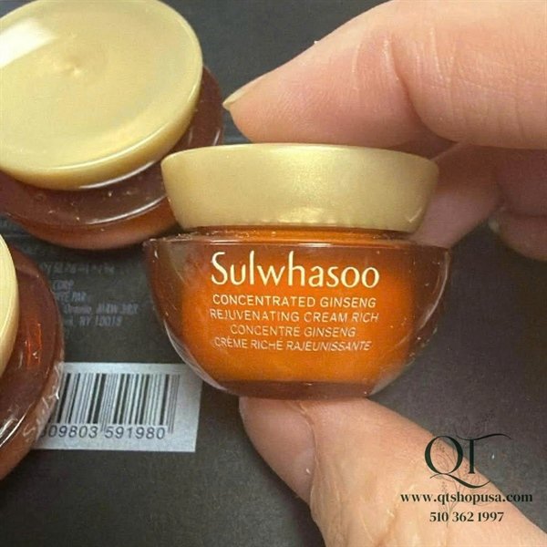 SULWHASOO - COMBO 5 Hũ Mini Kem Sâm Rejuvenating Cream Rich - 5ml x 5