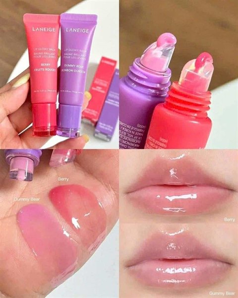 Set 3 Son Dưỡng Môi LANEIGE Lip Glowy Balm