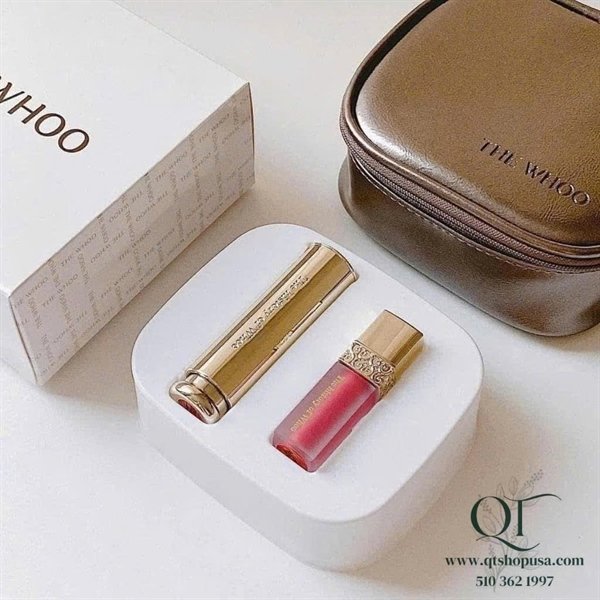 Son Dưỡng Whoo Rượu Vang Red Wine - tặng bóp màu Xám - EXP 202901