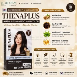 Gội Nhuộm Phủ Bạc 3N - DARK BROWN - Màu Nâu Hạt Dẻ - HQ - 5 gói - EXP 202805