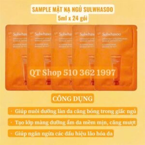 Sample Sulwhasoo Mask Ngủ - 5 ml x 24 gói - EXP 202807