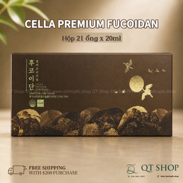 Cella Premium Fucoidan HQ - 21 ống - MỚI - EXP 202812