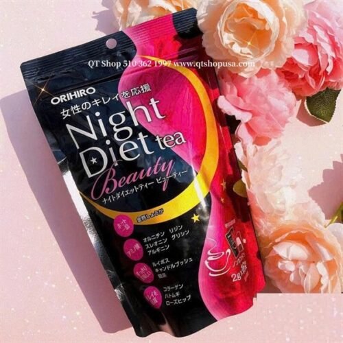 Trà Night Tea Diet beauty JP - MÀU HỒNG - 24 gói - EXP 202708