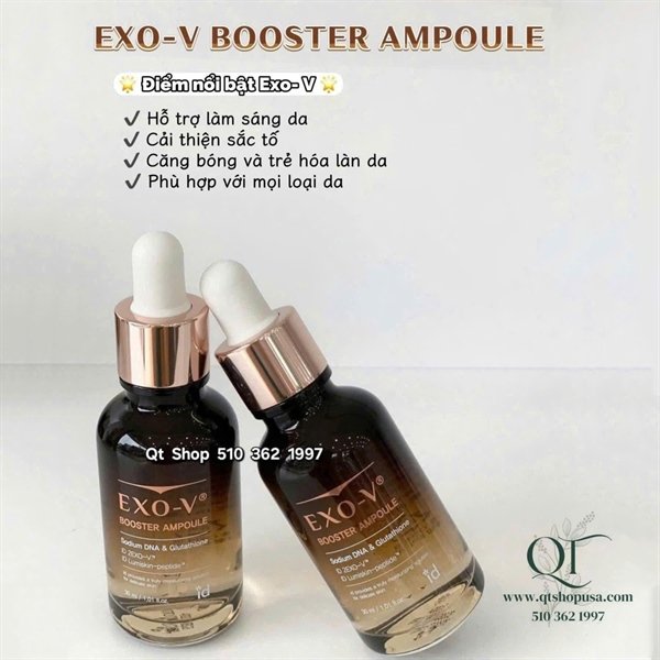ID_Placosmetics Exo-V Serum Tái Sinh Da Booster Ampoule - EXP 20280731