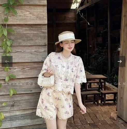 Set sort hoa phối ren - size S