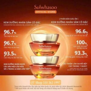 Sample KEM Sulwhasoo Nhân Sâm - 12 gói x 1ml - EXP 202801