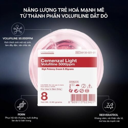 Pharmesthetics - Kem dưỡng Conapidil Cemenzal Light Volufiline 5000ppm - 0.95g x 8ea
