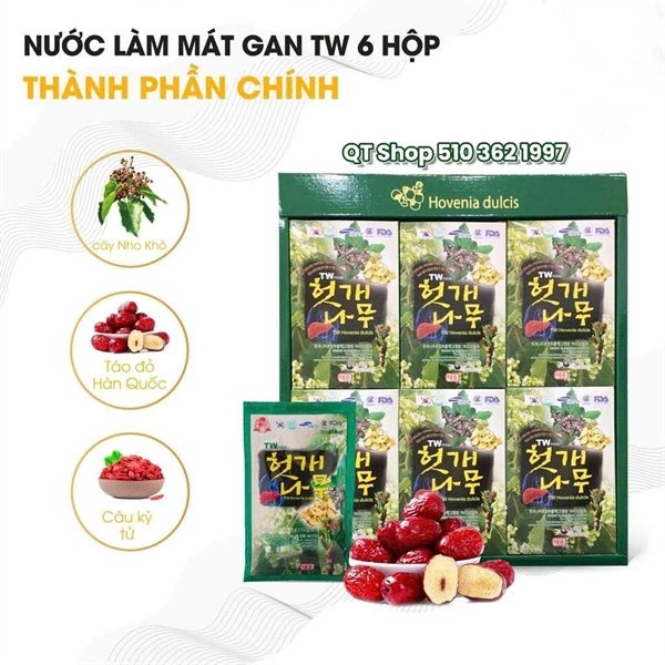 Nước Bổ Mát Gan - Thải Độc Gan - 30 ea - DỒN HỘP - EXP 202712