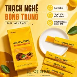 DR.DEAR - Thạch Nghệ Đông Trùng - 30 tép - Dồn hộp (Bỏ hộp ngoài) - EXP 202705