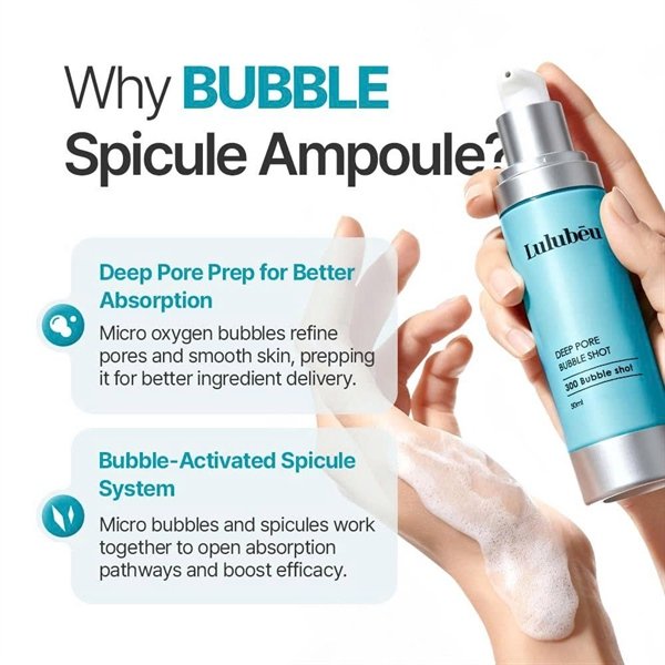 LULUBEU - Tinh Chất Tạo Bọt Vi gai DEEP PORE BUBBLE SHOT AMPOULE