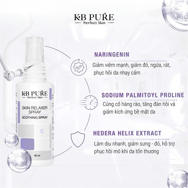 KB Pure - Skin Relaxer Spray 60ml - Phục Hồi - Dịu Da Khẩn Cấp - 63$