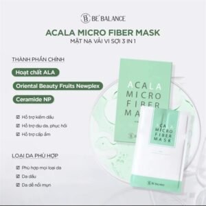 BeBalance - MICROFIBER Mask Xanh Lá ACALA - 10 ea