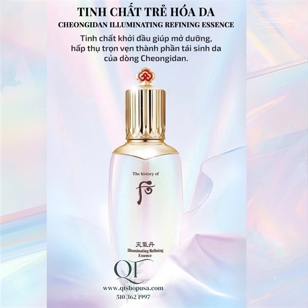 d1fb674035a142e5b29ad5e19a4b3cad THE WHOO - Nước Thần Tinh Chất Tái Sinh Hoa Hiên 0 - 150ml - CHEONGIDAN ILLUMINATING REFINING ESSENCE-EXP 202808