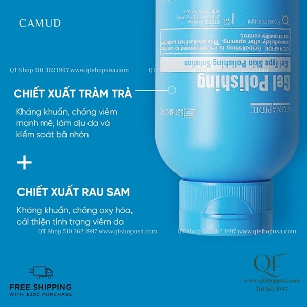 Pharmesthetics - Conapidil Gel Polishing Cleanser-200ml - Sữa Rửa Mặt Làm Sạch Sâu, Dịu Nhẹ Cho Làn Da Nhạy Cảm