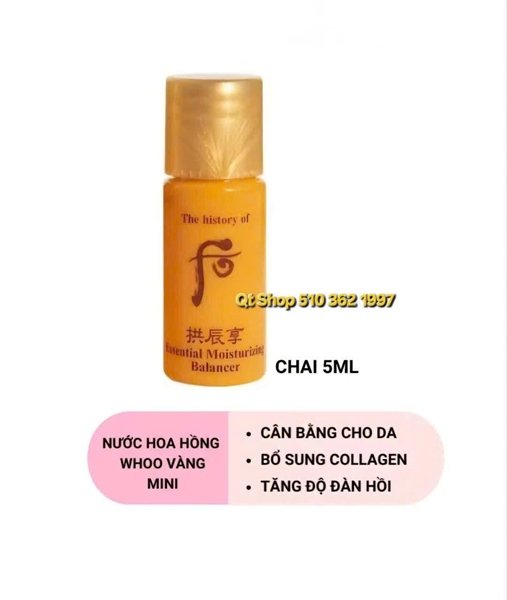 Sample NHH + Sữa Dưỡng Whoo Vàng - 30eax2 - EXP 202709