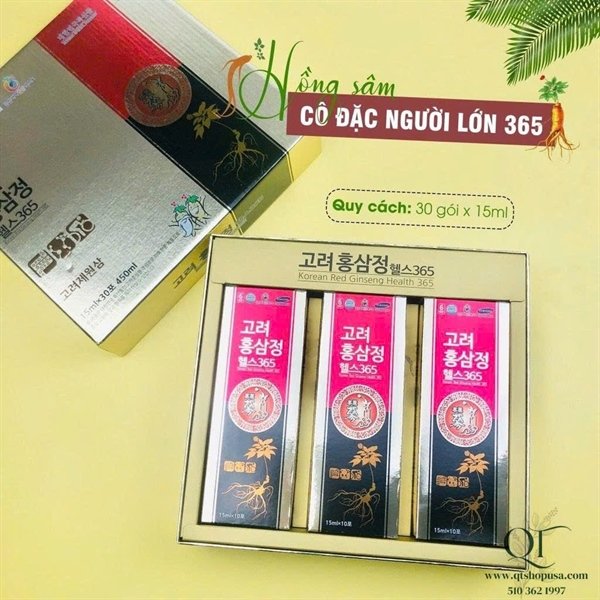 Hồng Sâm Nước Người Lớn 365 - 30 tép - EXP 202812