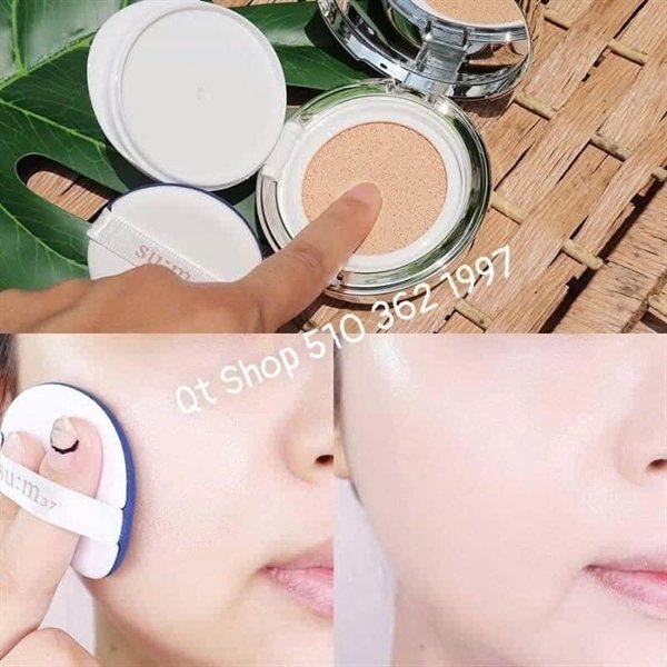 SUM37 - Phấn Cushion Sum Xanh - Tông #21 - 1 Hộp tặng Nước Thần - EXP 202806