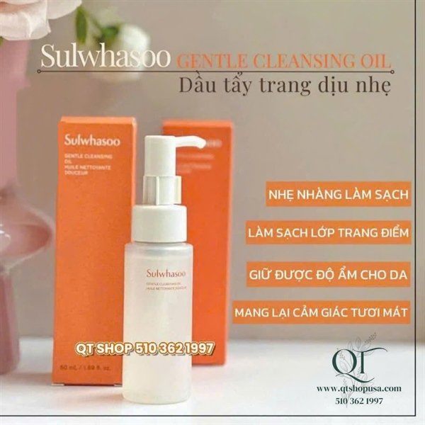 SULWHASOO - Mini Dầu Tẩy Trang Cleansing Oil - 50 ml - EXP 20280512