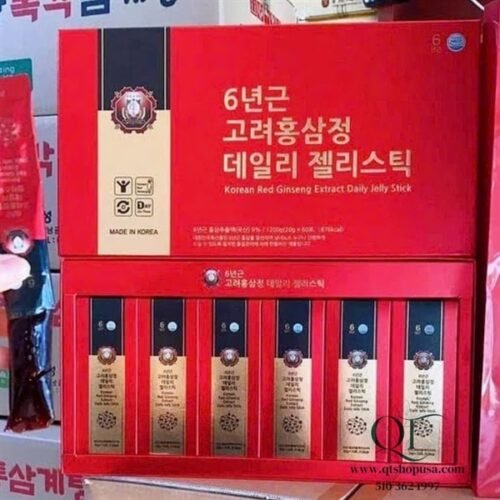 d731fc24171c41f3803117b068363f0a Thạch Hồng Sâm Collagen - 60 gói - BỎ HỘP EXP: 2027.12.09