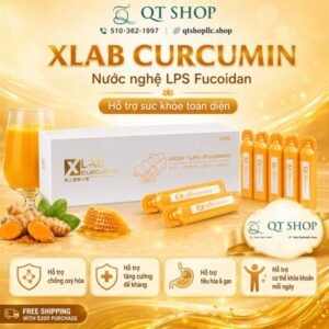 XLAB - Nghệ Nước Nano Curcumin Ukon LPS Fucoidan Japan - 30 ống x 20 ml - EXP 202708