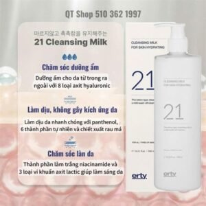 ERTY - Sữa Tẩy Trang 21 CLEANSING MILK - 480ml - EXP 202805