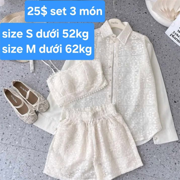 Set đồ đi biển 3 món