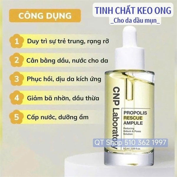 Serum Keo Ong CNP - da dầu - nhạy cảm - HỘP TRẮNG - EXP 202801
