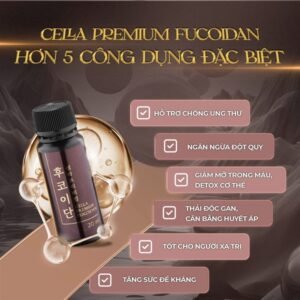 Cella Premium Fucoidan - Hộp 30 ống - EXP 202610 - BỎ HỘP