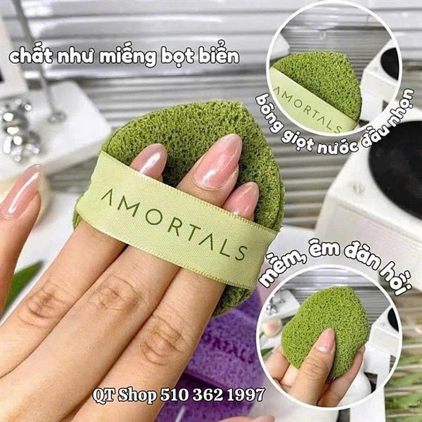 Set 3 miếng bọt Rửa Mặt AMORTALS - LIMIT 1 Khách 5