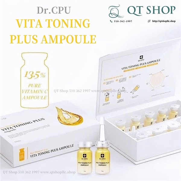 Dr.CPU - Pure Vitamin C 13.5% Vita Toning Plus Ampoule - 7mlx10ea