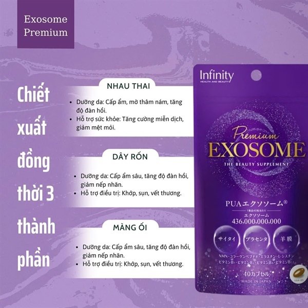 e29ae523a2fc42c3876c59eb9982c150 Viên Uống Nhau Thai Exosome Premium - 20 ngày uống - EXP 202804