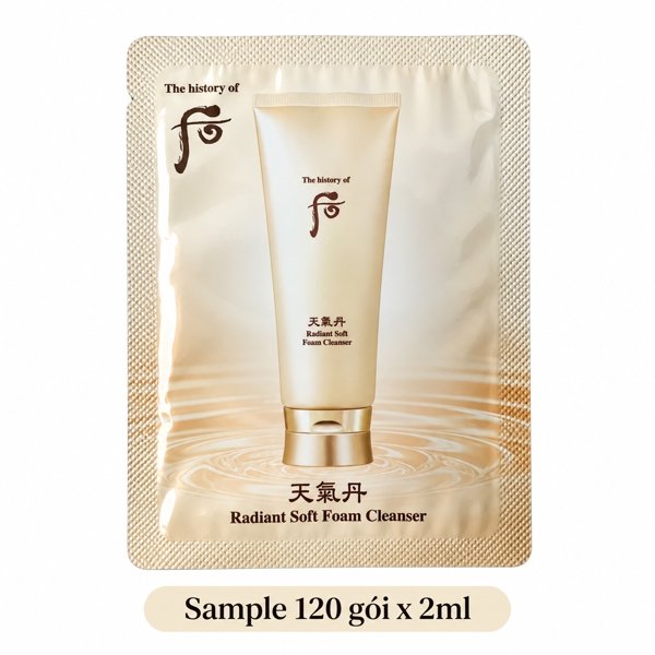 WHOO - Sample SRM Hoa Hiên Dạng Kem - 120 gói x 2ml