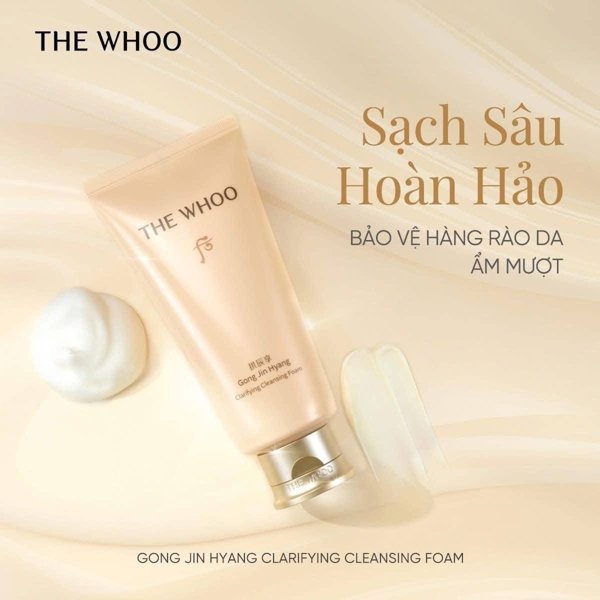 THE WHOO - Sữa rửa mặt SRM Whoo Vàng MỚI - 100ml - EXP 20280331