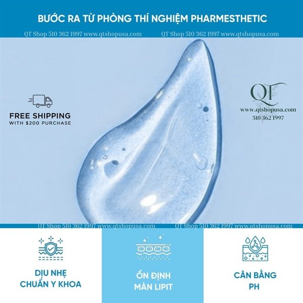 Pharmesthetics - Conapidil Gel Polishing Cleanser-200ml - Sữa Rửa Mặt Làm Sạch Sâu, Dịu Nhẹ Cho Làn Da Nhạy Cảm