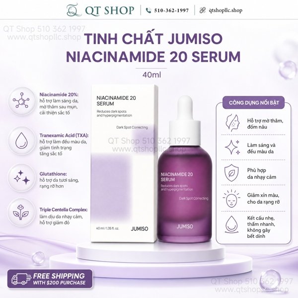 JUMISO - Tinh Chất Niacinamide 20 Serum - 40ml - EXP 202905