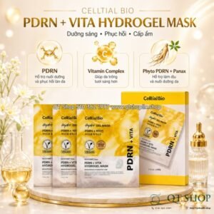 Celltial Bio - Mặt Nạ Thạch PDRN + Vita Hydrogel Mask VÀNG - 5 ea - EXP 202906