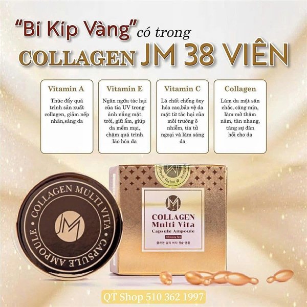 Collagen Tươi - (Thoa Mặt)- 38 viên - EXP 202901