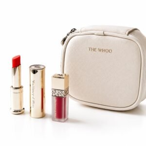 THE WHOO - Son Dưỡng Whoo màu Royal Red - tặng bóp Trắng kèm mini son Kem