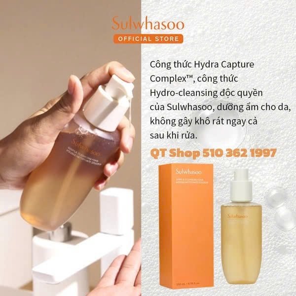 SULWHASOO - Mini SRM Dịu Nhẹ Gentle Cleansing Foam - 50 ml - EXP 202811