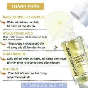 Serum Keo Ong CNP - da dầu - nhạy cảm - HỘP TRẮNG - EXP 202801