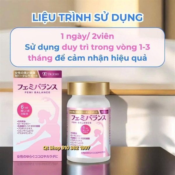 ed65e685e1b64eac8adea7f03b94d42b Viên uống điều hòa nội tiết tố Femi 60 viên - Japan - EXP 202607