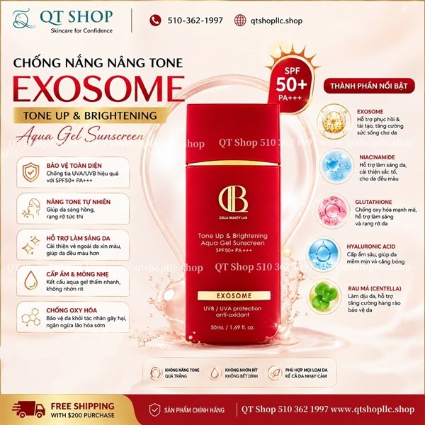 eeccd7a7f0ce4971a8d4dcbb338a45ad KCN Đỏ Exosome - 50ml - EXP 202709